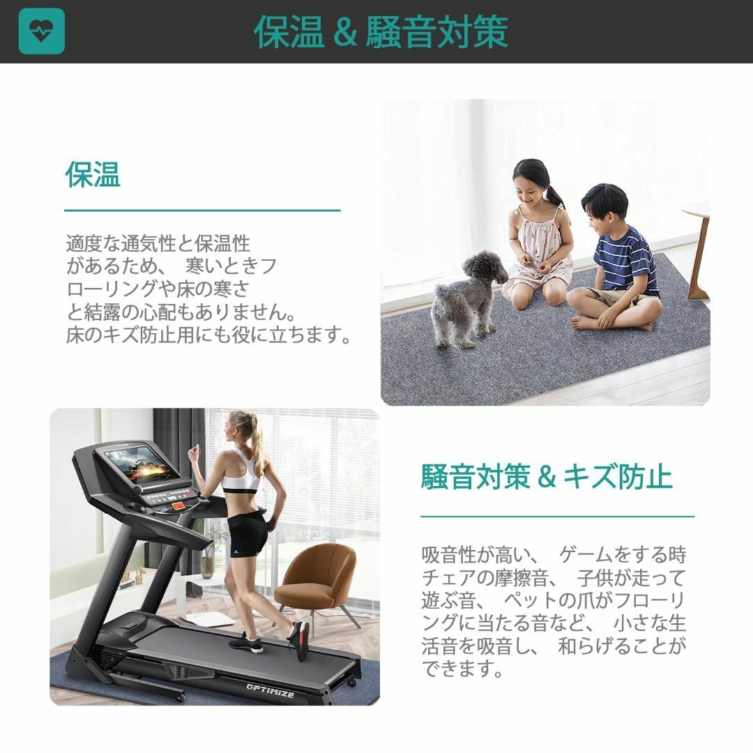 【色: グレー】Bcrio玄関マット 屋外 室内 滑り止め 業務用 泥落とし 吸 1