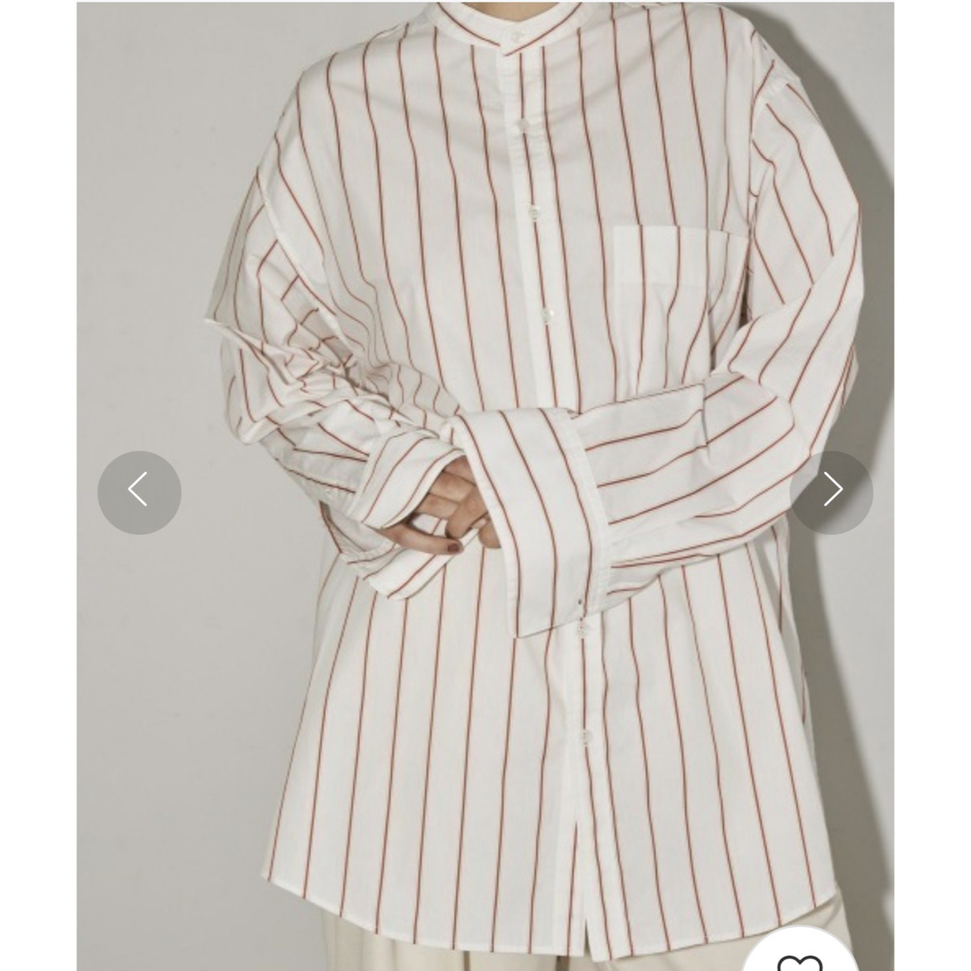 TODAYFUL(トゥデイフル)のTODAYFUL Stripe Over Shirts 美品 レディースのトップス(シャツ/ブラウス(長袖/七分))の商品写真