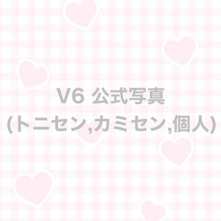 ブイシックス(V6)のV6 公式写真 (トニセン,カミセン,個人)(アイドルグッズ)