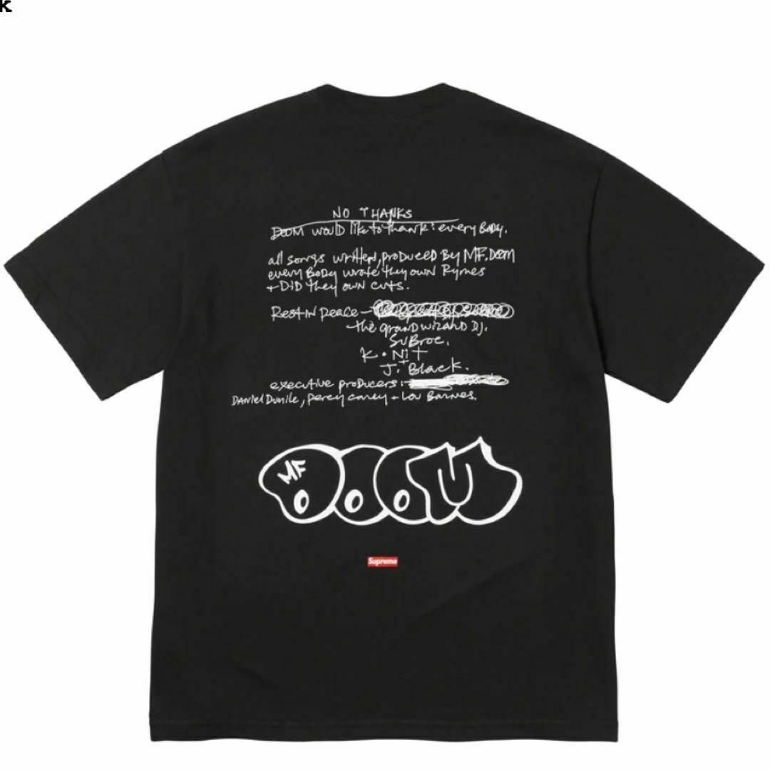 【新品XL】Supreme Mf Doom Tee "Black" シュプリーム 1