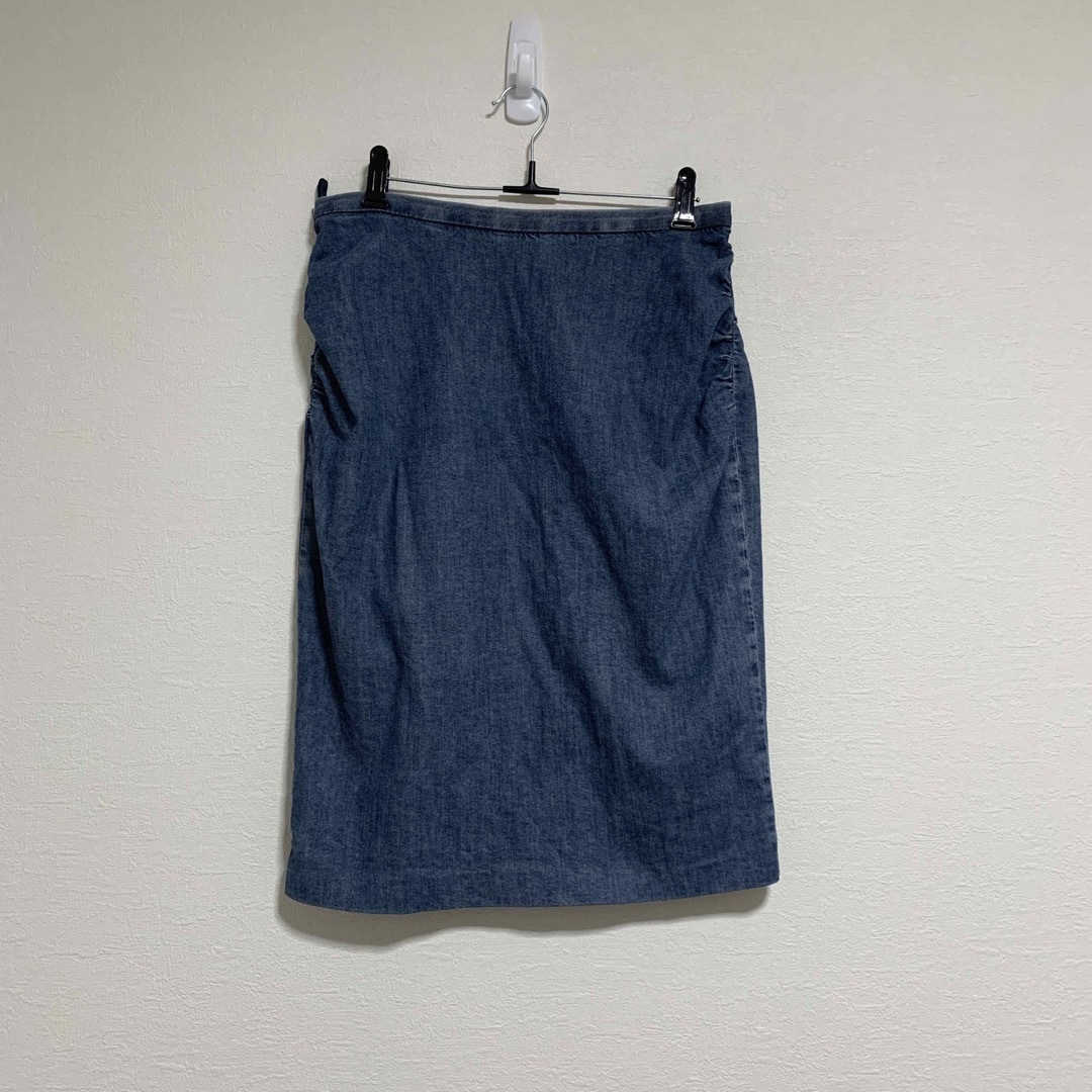 Weekend Max Mara(ウィークエンドマックスマーラ)のバックジップデニムスカート レディースのスカート(ひざ丈スカート)の商品写真