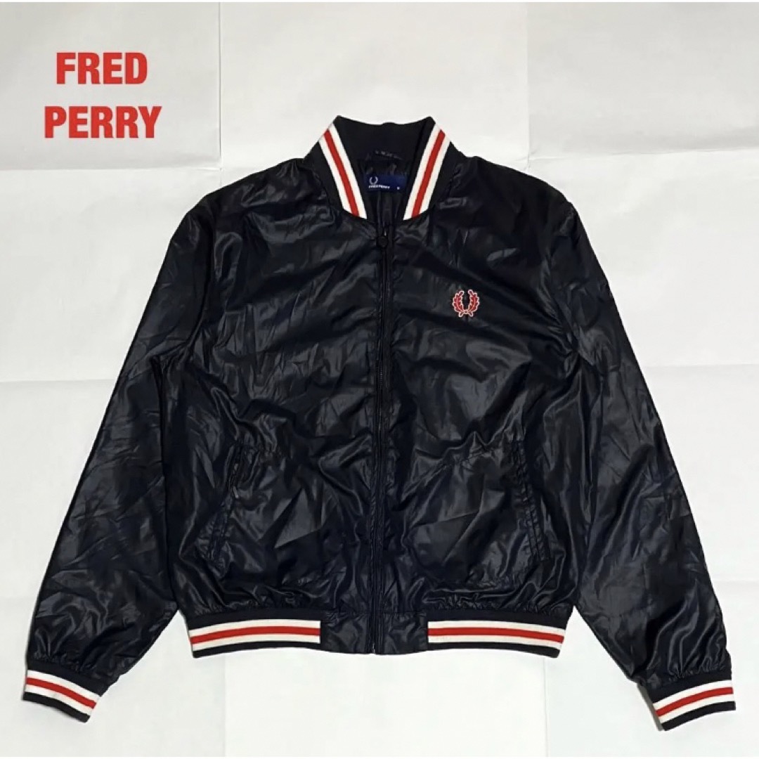 人気】FRED PERRY ボンバージャケット ナイロンジャケット 月桂樹ロゴ