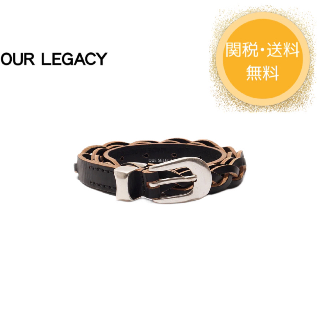 即完品　23AW OUR LEGACY BLACK LEATHER BELTSselectの商品