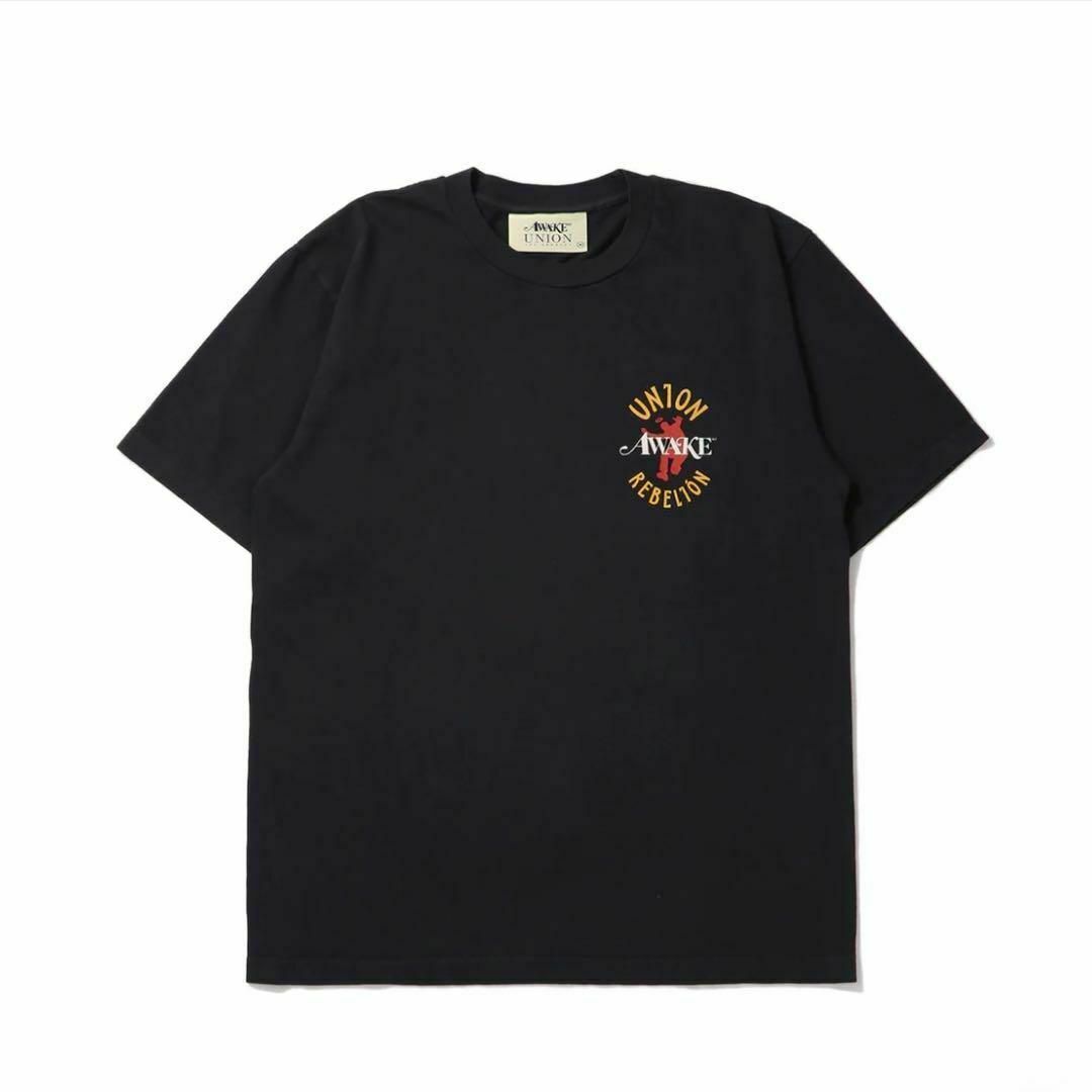 AWAKE(アウェイク)の【新品L】UNION x AWAKE NY Rebelion Tee Black メンズのトップス(Tシャツ/カットソー(半袖/袖なし))の商品写真