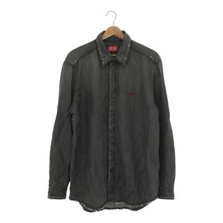 ディーゼル(DIESEL)のDIESEL クラッシュ加工 デニムシャツ ジャケット S(Gジャン/デニムジャケット)