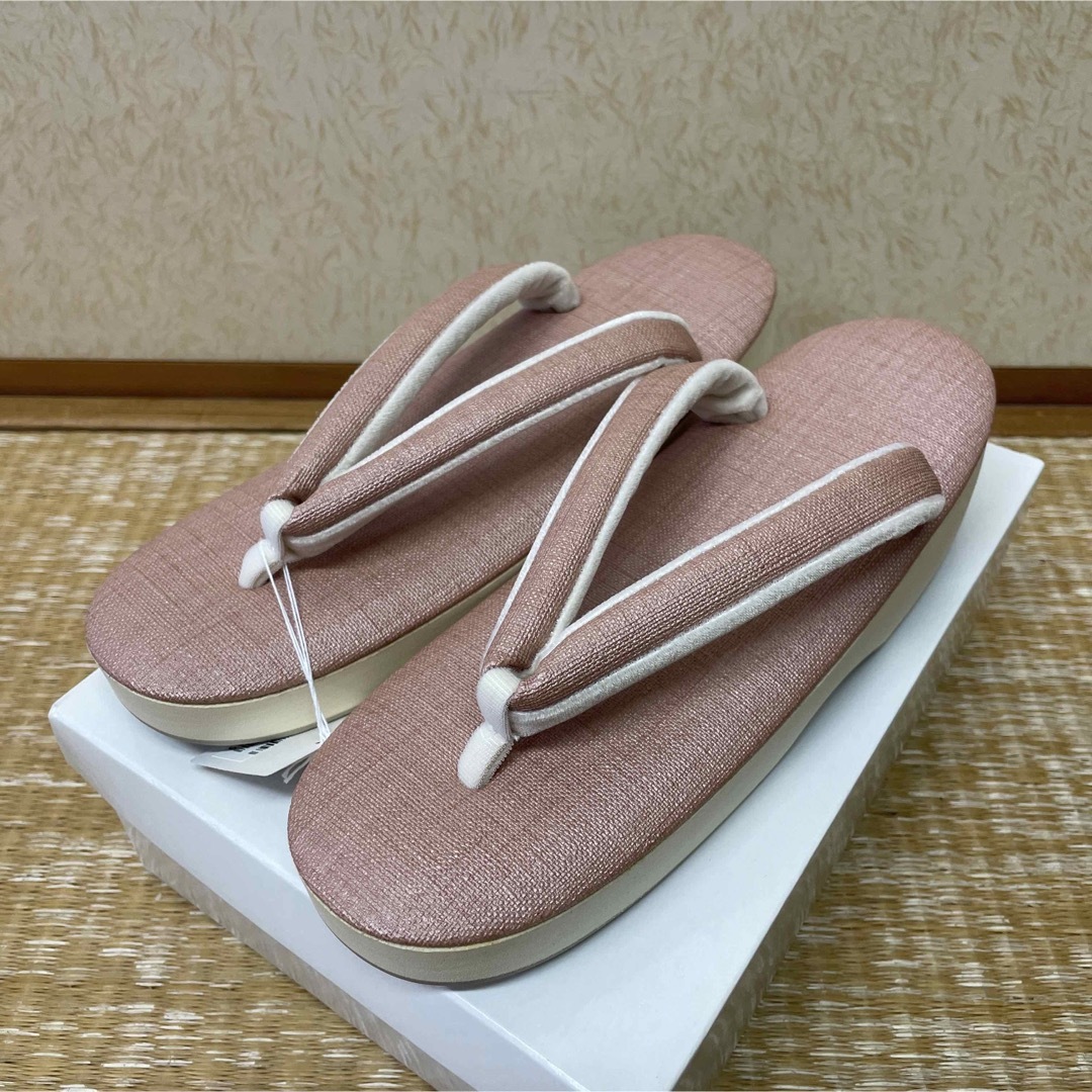 新品 日本製 カジュアル カフェ草履 ぞうり 優しい鼻緒 和装 小紋 紬の