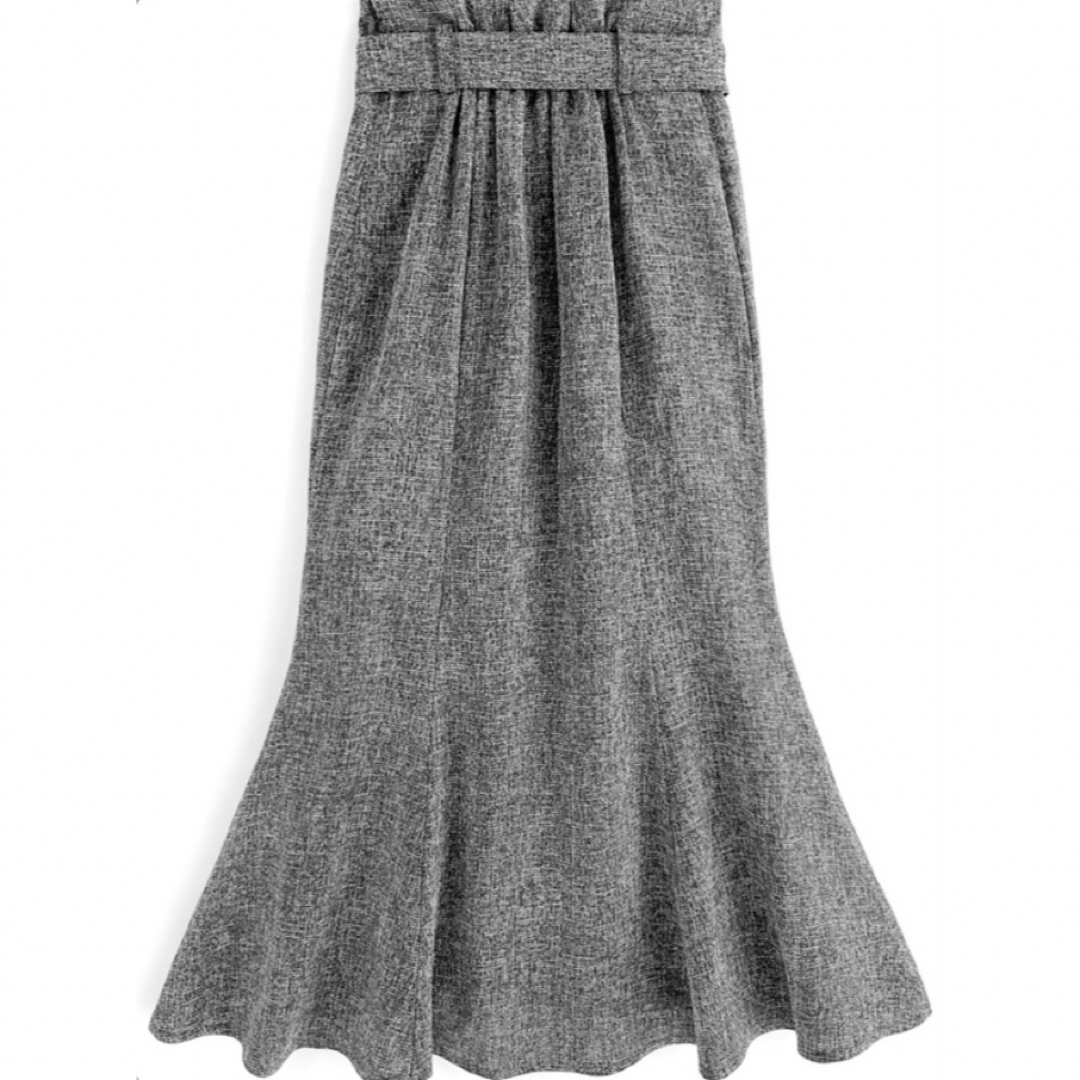 GRL(グレイル)のベルト付きツイードマーメイドスカート[ey004] レディースのスカート(ロングスカート)の商品写真