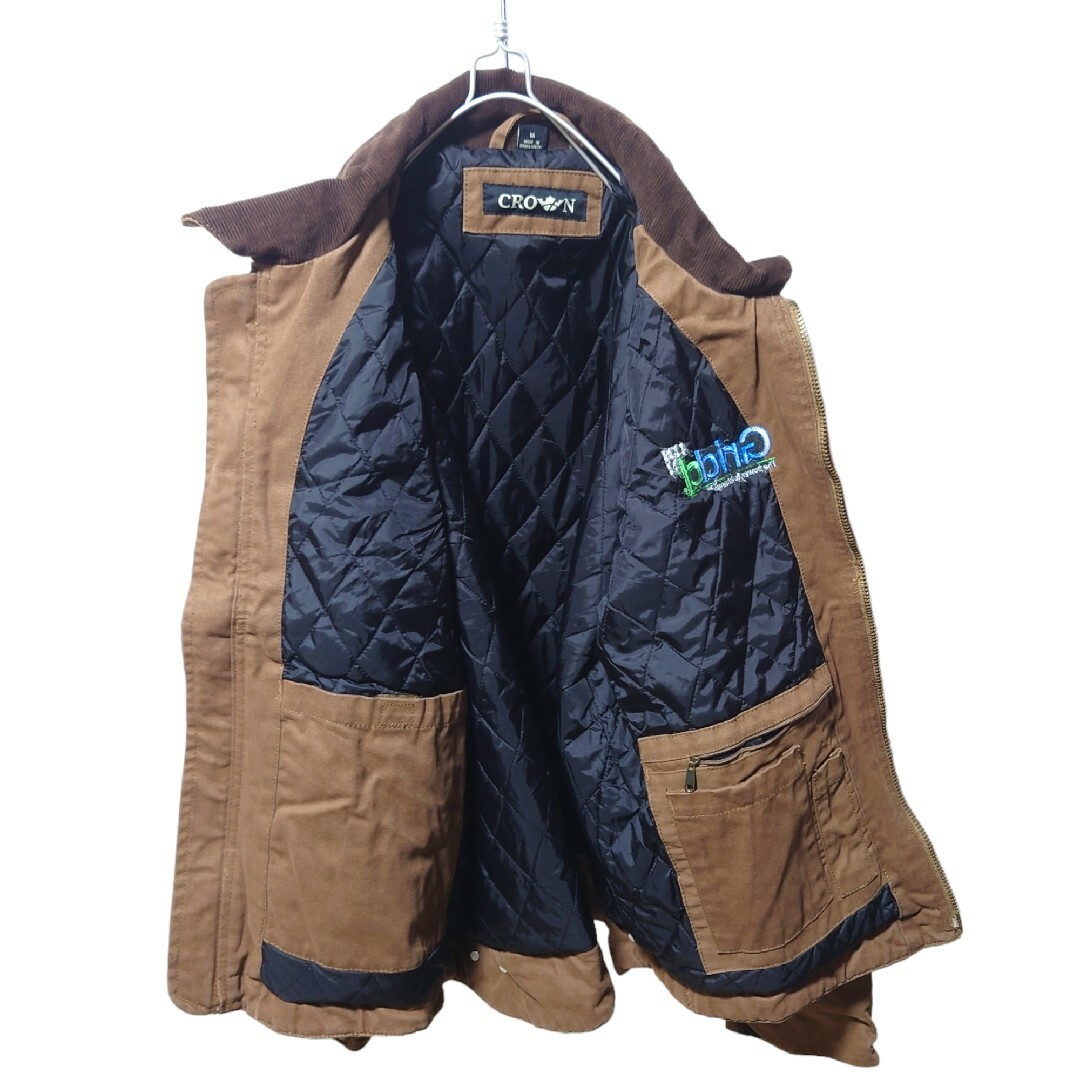 Corner Stone】コーデュロイ襟 中綿入りダックジャケット A1293 - ブルゾン
