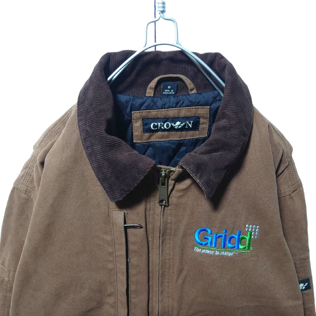 Corner Stone】コーデュロイ襟 中綿入りダックジャケット A1293 - ブルゾン