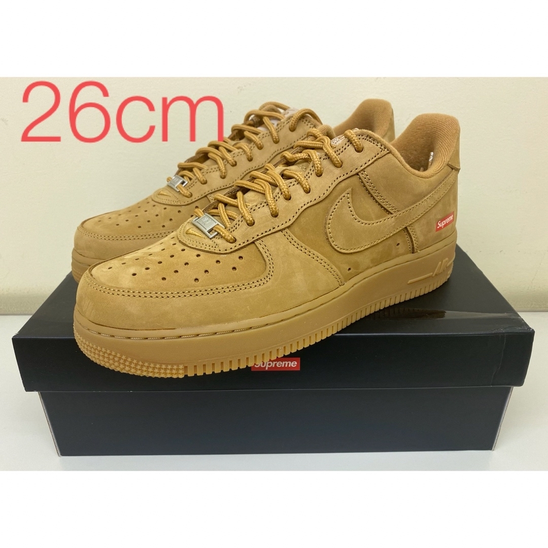 Supreme - ナイキ エアフォース1 ロー ウィート シュプリーム DN1555