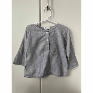 ザラキッズ(ZARA KIDS)のZARA KIDSザラキッズ98cm細ストライプシャツブラウス(ブラウス)