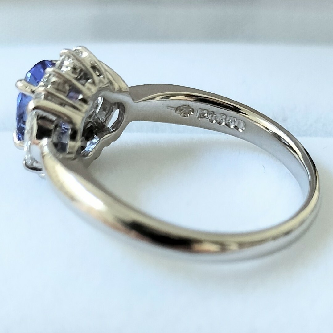 ジュエリーマキ(ジュエリーマキ)のダイヤモンド×タンザナイト リング Pt850 0.80ct 0.45ct レディースのアクセサリー(リング(指輪))の商品写真