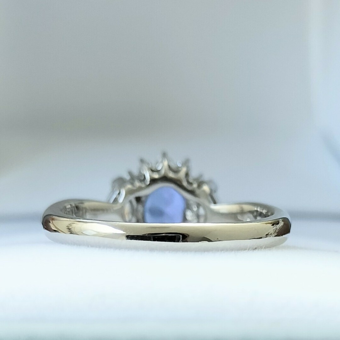 ジュエリーマキ(ジュエリーマキ)のダイヤモンド×タンザナイト リング Pt850 0.80ct 0.45ct レディースのアクセサリー(リング(指輪))の商品写真