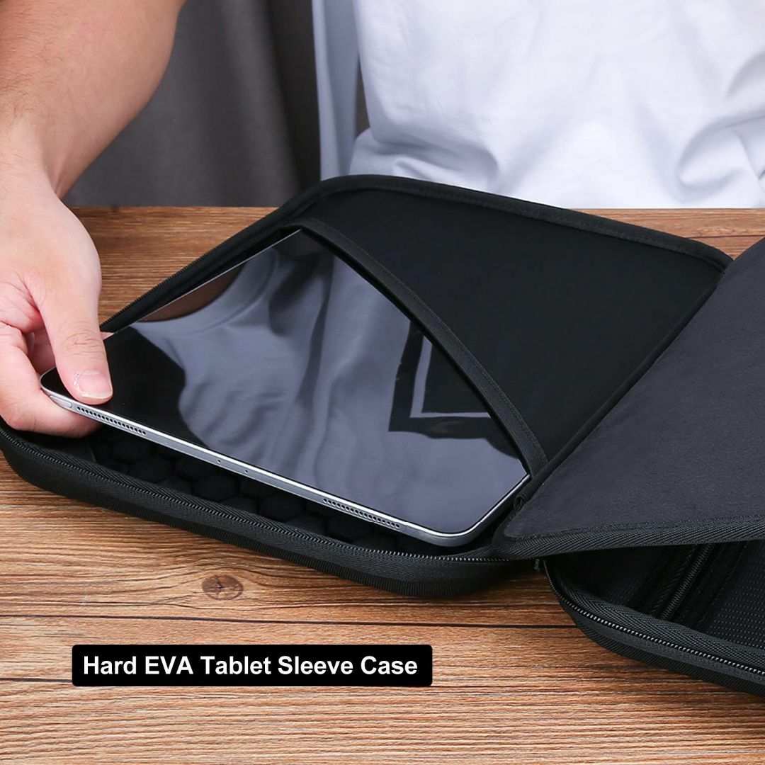 【色: ブラック】ProCase タブレット用保護ケース、耐衝撃 硬質EVAスリ 6