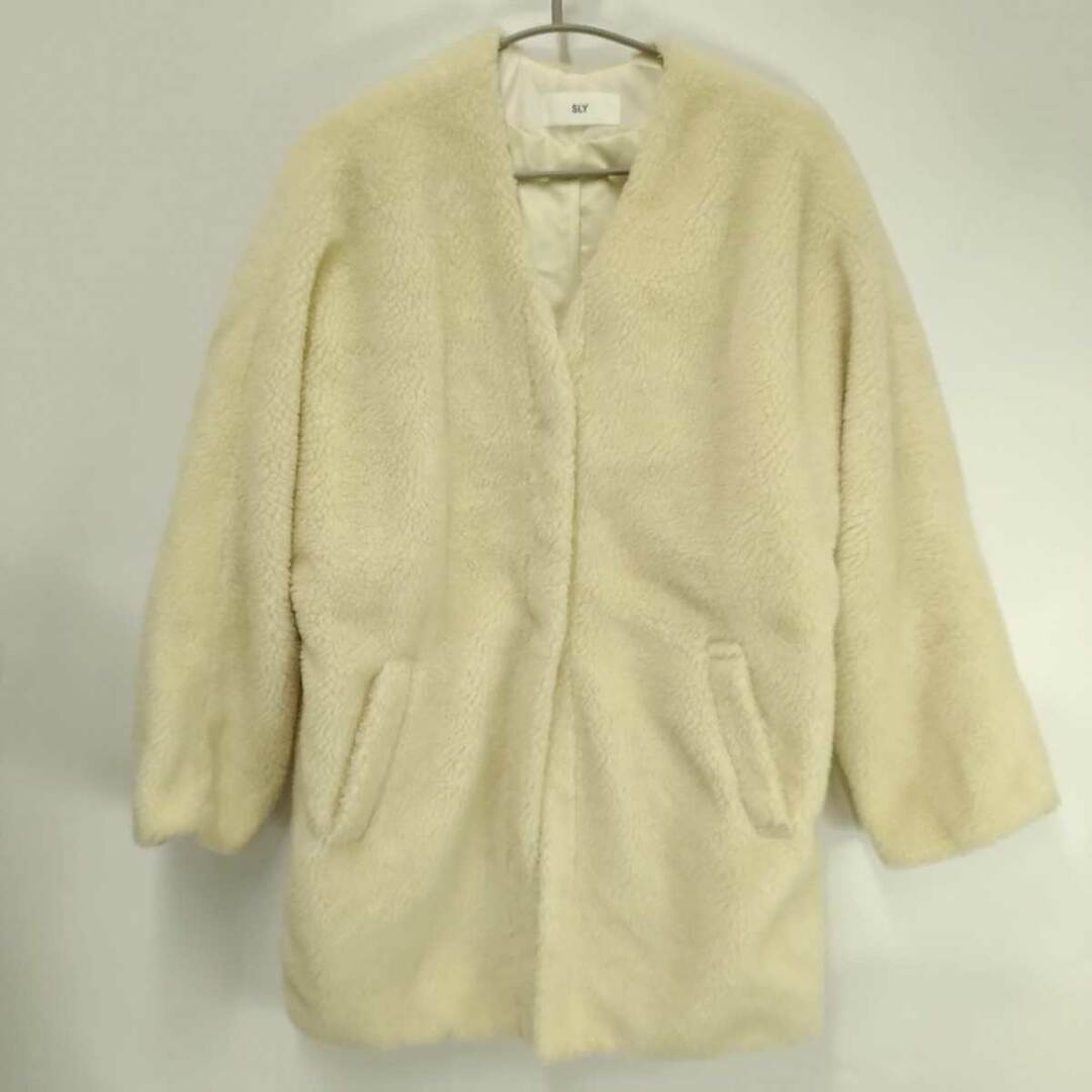 SLY - スライ BOA ノーカラー COAT ボア コート F 030ASN30-0680 ...