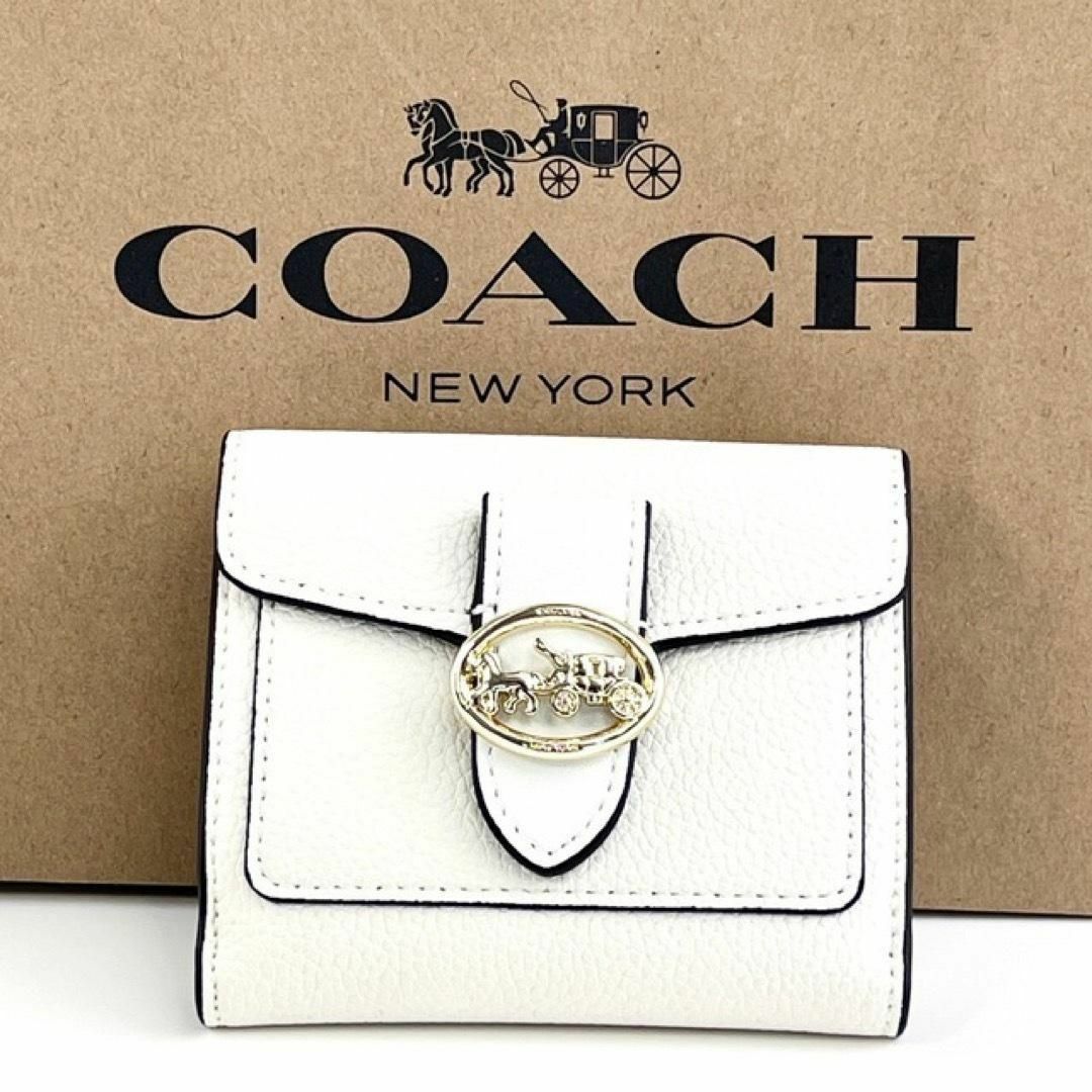 新品 COACH コーチ 財布 二つ折り レディース ジョージー ウォレット ...