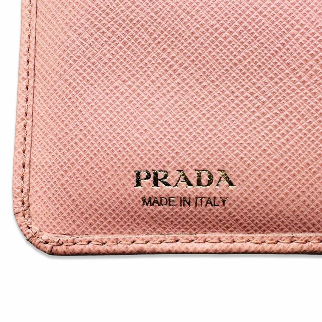 【美品】PRADA プラダ サフィアーノ 財布 1ML225 ブラック 正規品