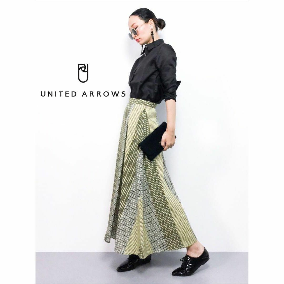 UNITED ARROWS UWSC マルチプリント ラップスカート†