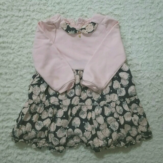 franche lippee(フランシュリッペ)の90 ﾌﾗﾝｼｭﾘｯﾍﾟ ワンペース ピンク キッズ/ベビー/マタニティのキッズ服女の子用(90cm~)(ワンピース)の商品写真