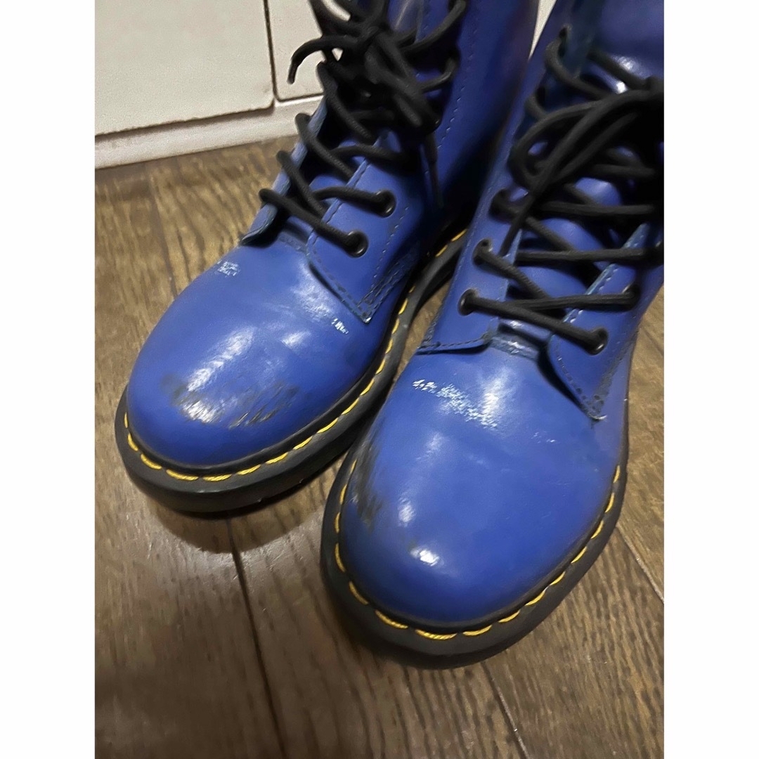 Dr.Martens(ドクターマーチン)のDr.Martens ブルーブーツ　UK5 レディースの靴/シューズ(ブーツ)の商品写真