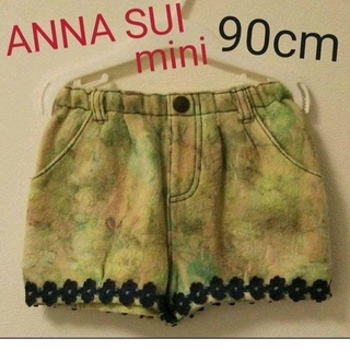 アナスイミニ(ANNA SUI mini)のANNA SUImini  ローズ ハーフパンツ  90cm ショートパンツ(パンツ/スパッツ)