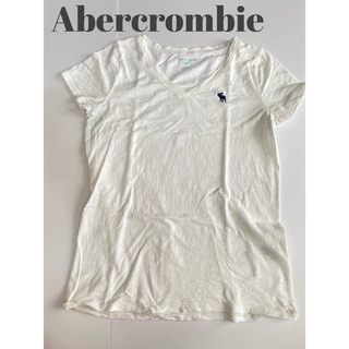 アバクロンビーアンドフィッチ(Abercrombie&Fitch)のアバクロ　Tシャツ　半袖　Ｖネック　アメリカ古着　160 (Tシャツ/カットソー)