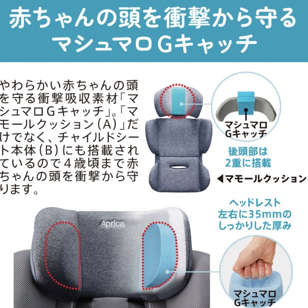 クルリラAC アップリカ Aprica チャイルドシート ISOFIX 5