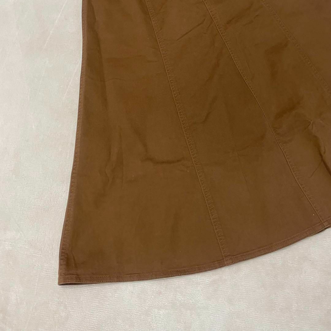 UNIQLO(ユニクロ)の未使用☆UNIQLO ユニクロ　ボタンロングフレアスカート　ブラウン　茶色　SM レディースのスカート(ロングスカート)の商品写真