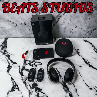 ビーツ(Beats)のBEATS STUDIO3 Matte Black ビーツ マットブラック(ヘッドフォン/イヤフォン)