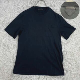 PRADA 21SS Tシャツ 半袖 XL 紺 UJN658 R201 1WQE