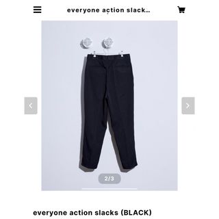 1LDK SELECT - everyone action slacks (BLACK) XLの通販 by k８１'s