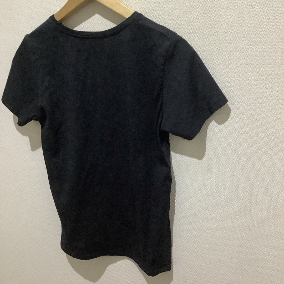 MAISON KITSUNE'(メゾンキツネ)のメゾンキツネ　ロゴ黒Tシャツ　半袖サイズM MAISON KITSUNEブラック レディースのトップス(Tシャツ(半袖/袖なし))の商品写真