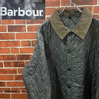 バーブァー(Barbour)の【レア】Barbour キルティングジャケット 襟コーデュロイ 古着ジャケット(ブルゾン)