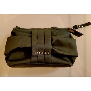 トッカ(TOCCA)の【美品】　tocca ポーチ　カーキ　秋(ポーチ)