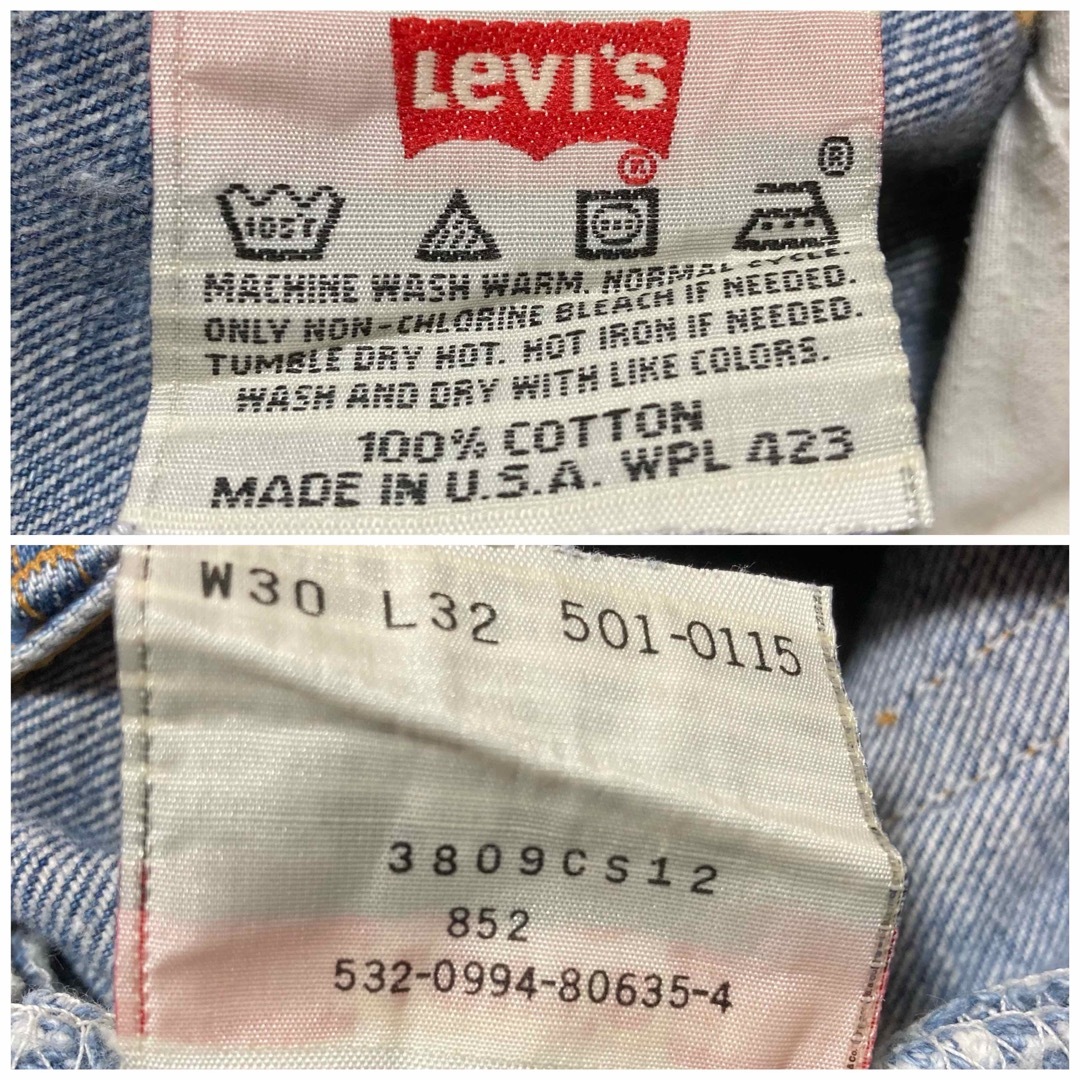 希少 リーバイス Levi's 501 90S USA製 30×32 刻印532