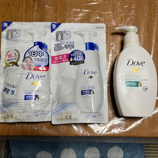 ダヴ(Dove（Unilever）)のダヴ　モイスチャー泡洗顔、敏感肌メイク落とし３点セット(クレンジング/メイク落とし)