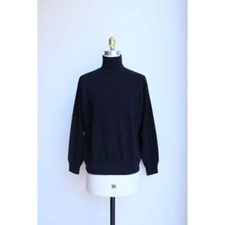 22AW ベビーカシミヤ ニット ブラック オーラリー タートルネック 3