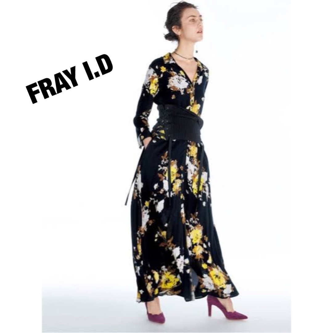 レディースFRAY I.D フレイアイディー ロングガウンシャツワンピース