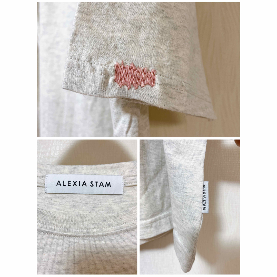 ALEXIA STAM - SALE‼️美品❤️人気❤️ALEXIA STAM❤️ロゴ刺繍Teeの