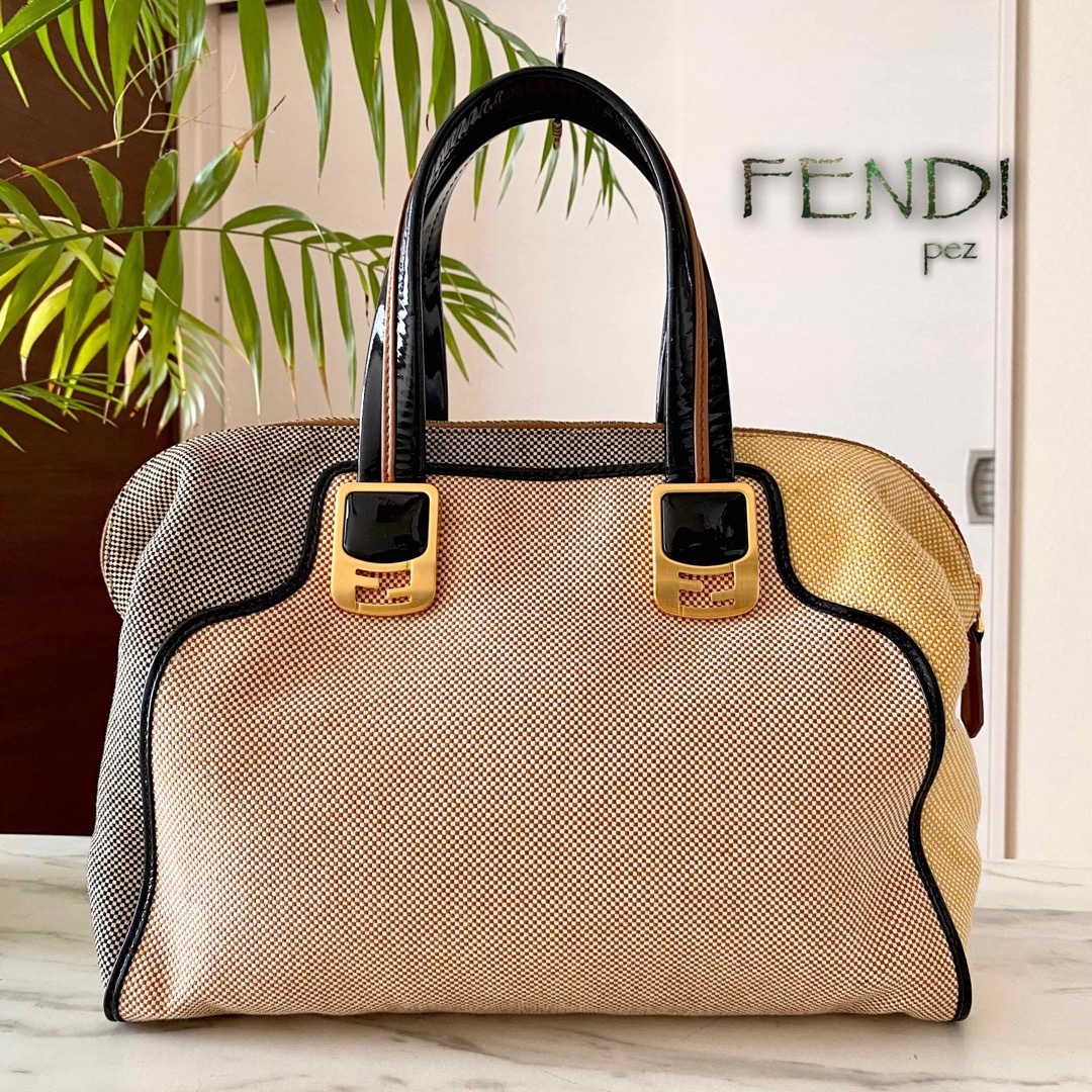 正規品 FENDI フェンディ カメレオン レザートートバッグ