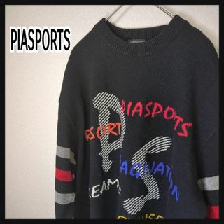 PIA SPORTS - ★PIA SPORTS★ カラフル 刺繍 Bigロゴ 毛配合 大きめ メンズXL