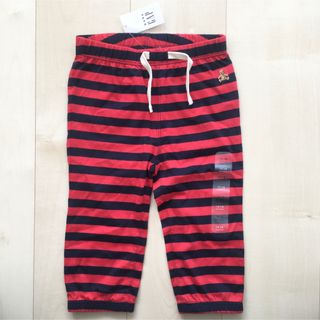 ベビーギャップ(babyGAP)の新品 ベビーギャップ ボーダー パンツ 80(パンツ)