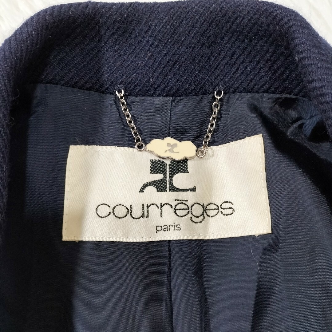 Courreges - courreges ダブルテーラードジャケット 厚手 ウール 
