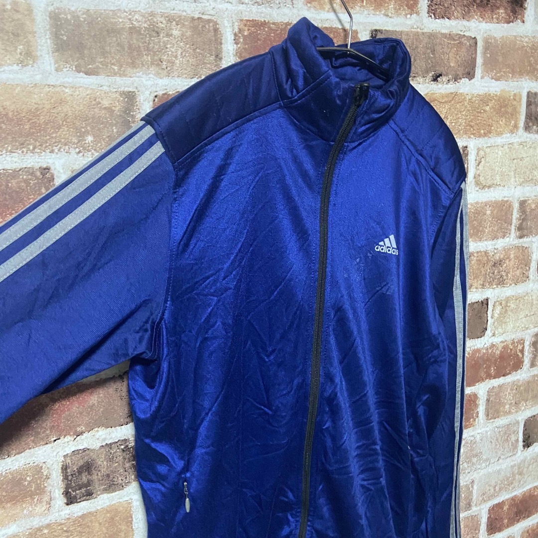 adidas(アディダス)のM73 Adidas トラックジャケット ジャージ 古着 ネイビー ジャケット メンズのトップス(ジャージ)の商品写真