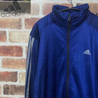 アディダス(adidas)のM73 Adidas トラックジャケット ジャージ 古着 ネイビー ジャケット(ジャージ)