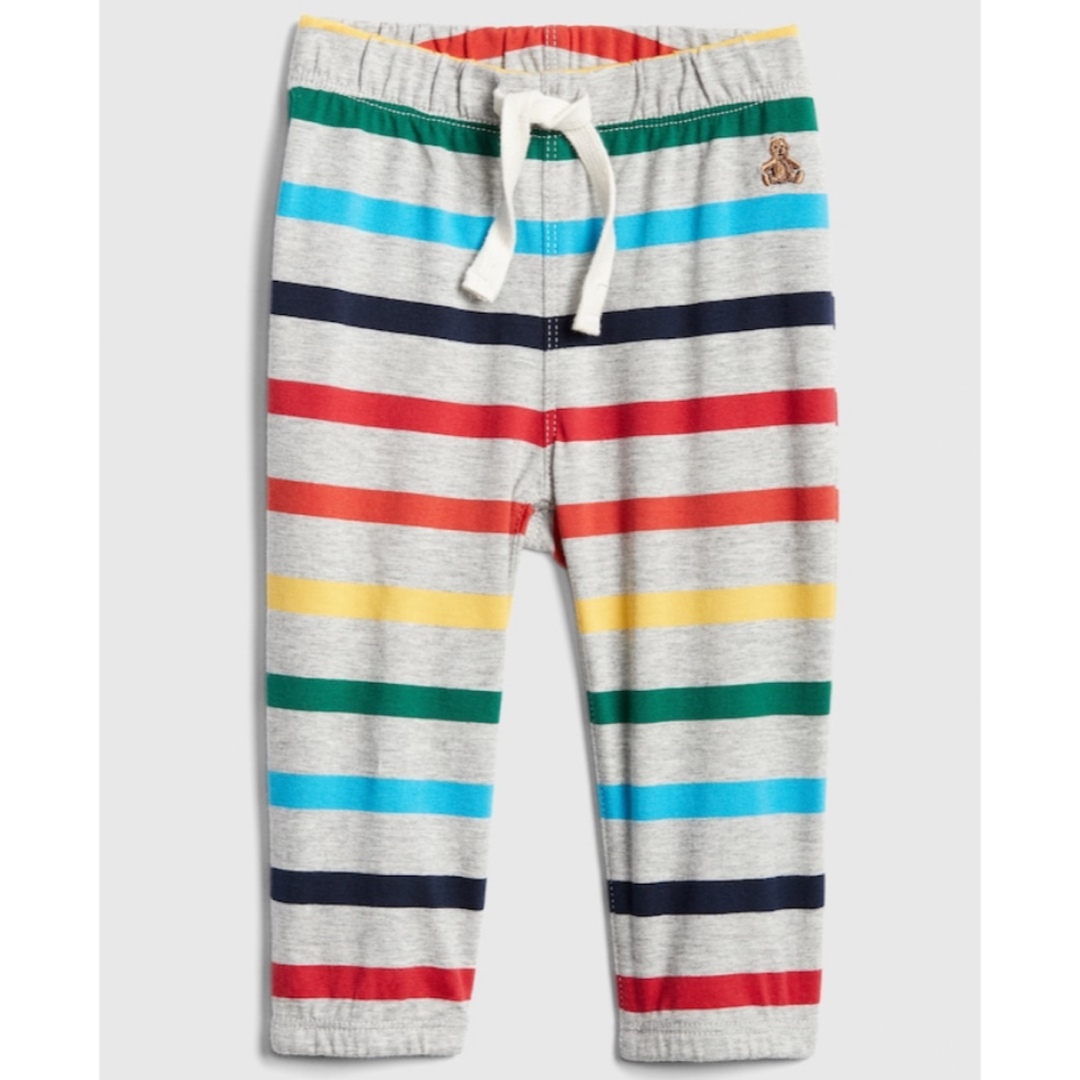 babyGAP(ベビーギャップ)の新品 ベビーギャップ カラフル ボーダー パンツ 80 キッズ/ベビー/マタニティのベビー服(~85cm)(パンツ)の商品写真