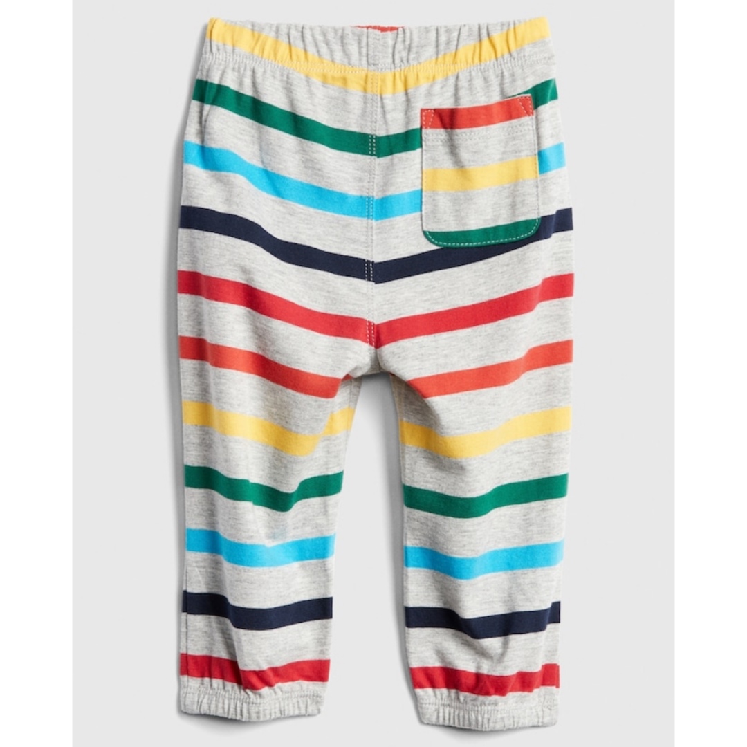 babyGAP(ベビーギャップ)の新品 ベビーギャップ カラフル ボーダー パンツ 80 キッズ/ベビー/マタニティのベビー服(~85cm)(パンツ)の商品写真