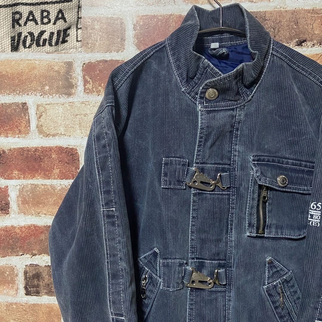 【激レア】M76 RABA ファイヤーマンジャケット 古着コーデュロイ ネイビー | フリマアプリ ラクマ