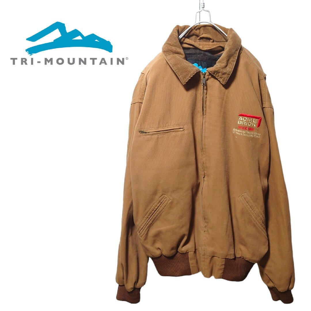 TRI-MOUNTAIN コーデュロイ襟 中綿入りダックジャケット A-1295