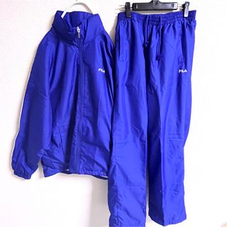 フィラ(FILA)のFILAウインドブレーカーセットアップ　メンズ　L ブルー(ウェア)